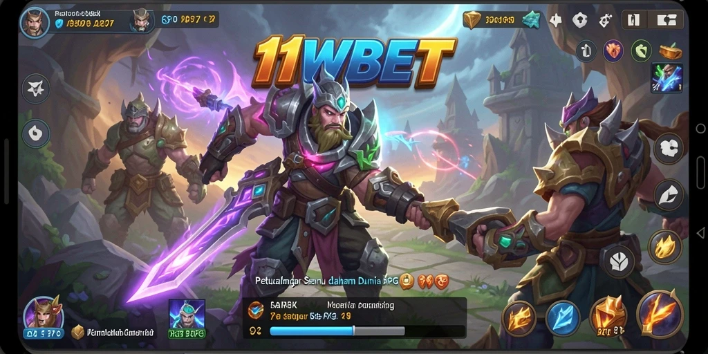 Tampilan gameplay ARPG yang mendebarkan di 11WBET.