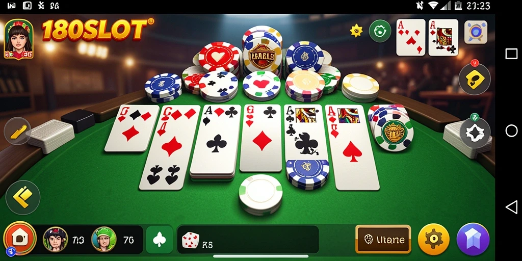Screenshot gameplay 180SLOT yang menarik dan penuh aksi Gaple.
