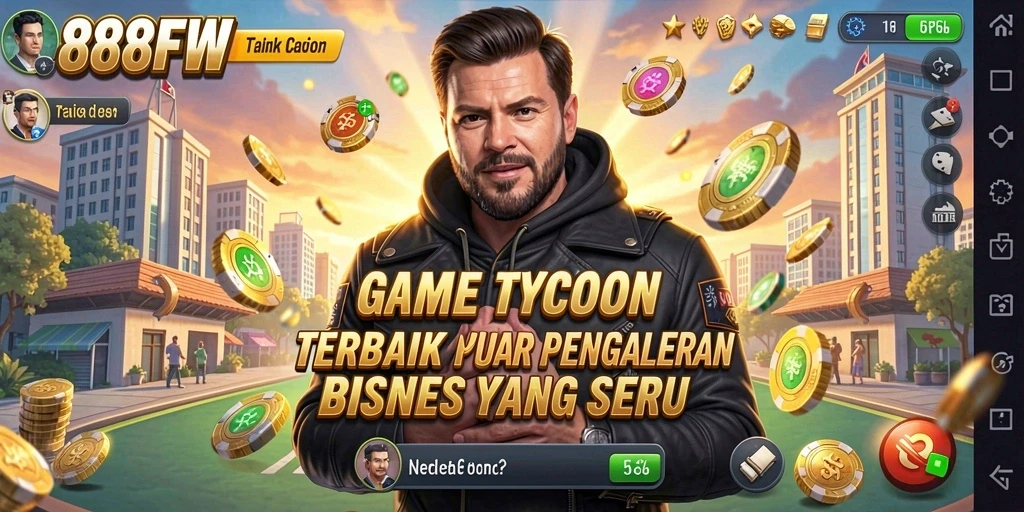 Tampilan gameplay <strong>888FW</strong> yang menantang dan seru dengan elemen Tycoon.