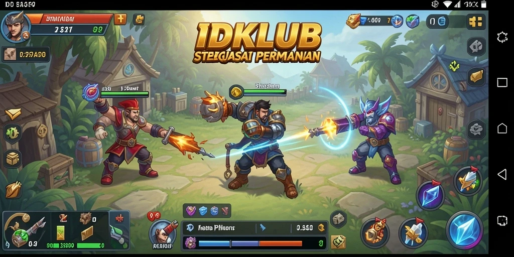 Gameplay seru IDKLUB dengan tampilan strategi yang menantang.