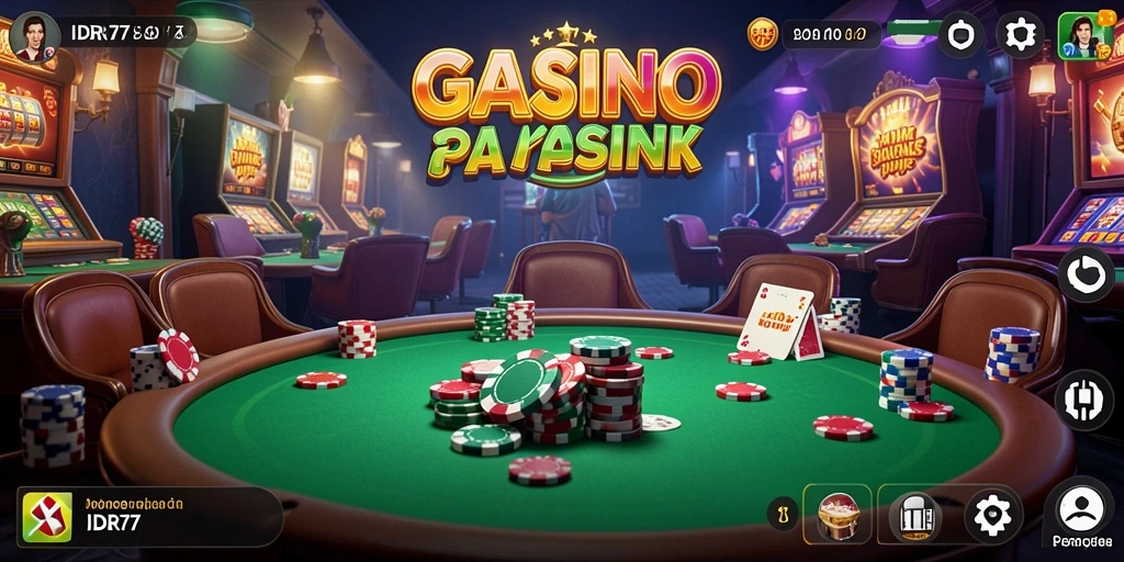 Screenshot gameplay IDR77 menampilkan aksi seru permainan Kasino.