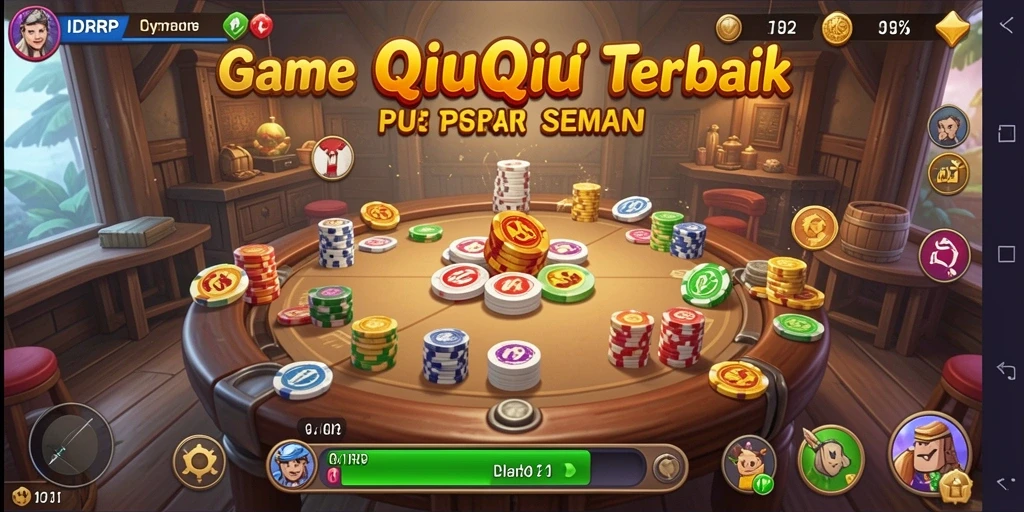 Screenshot gameplay IDRRP menampilkan strategi QiuQiu yang menarik.