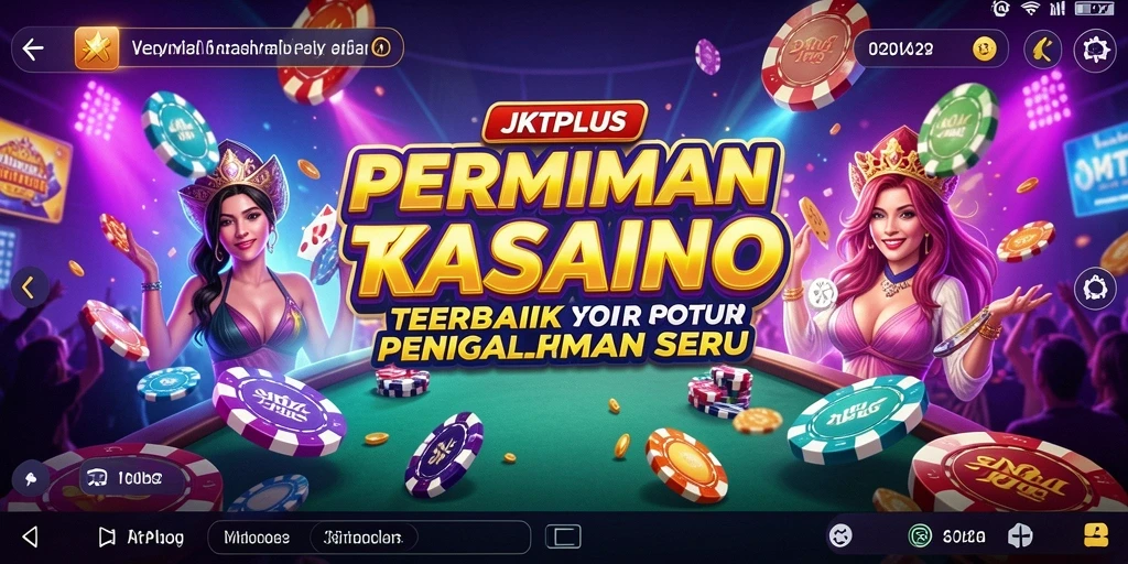 Tampilan gameplay menarik dari JKTPLUS yang menampilkan keseruan permainan Kasino.