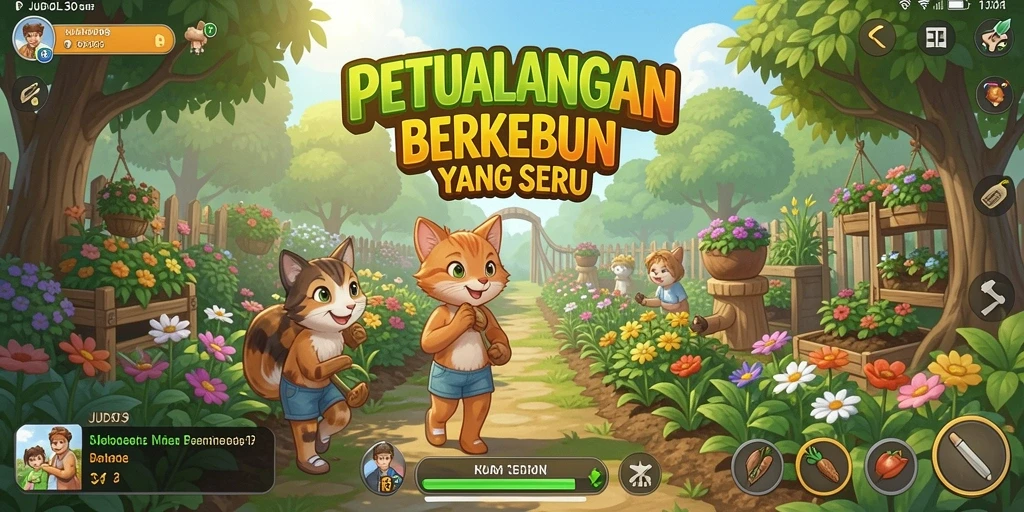 Tampilan mengesankan dari kebun di JUDOL303 saat panen.