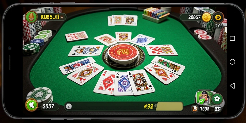 Tampilan gameplay Gaple yang menarik dan menyenangkan di KO857.