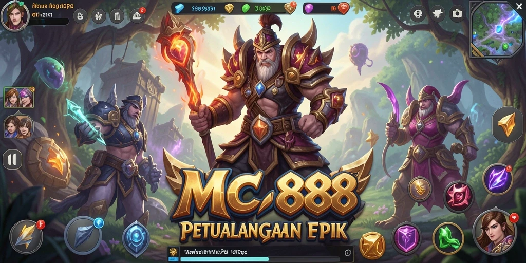Screenshot gameplay MC888 dengan aksi seru di dunia MMORPG.