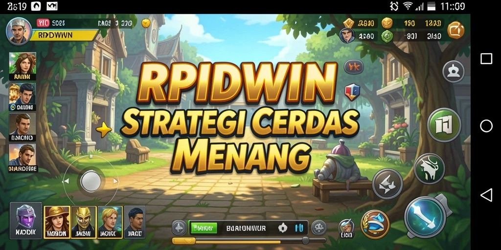 Tampilan gameplay mendebarkan RPIDWIN dengan strategi yang beragam.