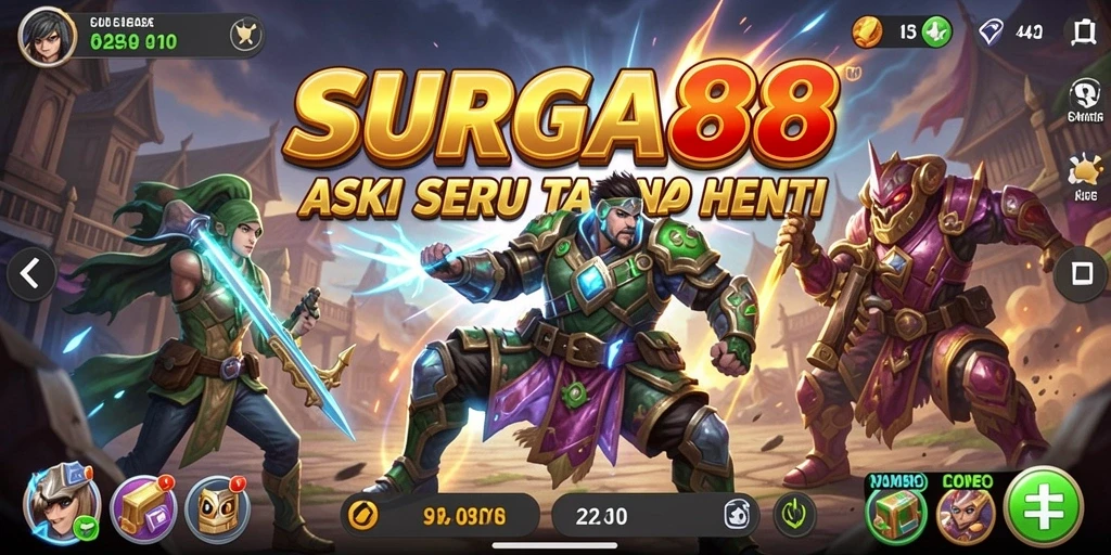 Gameplay seru yang penuh aksi di SURGA88.