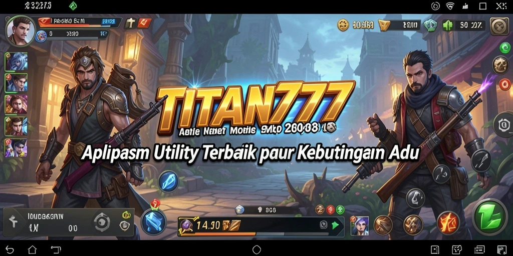 Tampilan utama TITAN777 yang memudahkan navigasi aplikasi Utility.