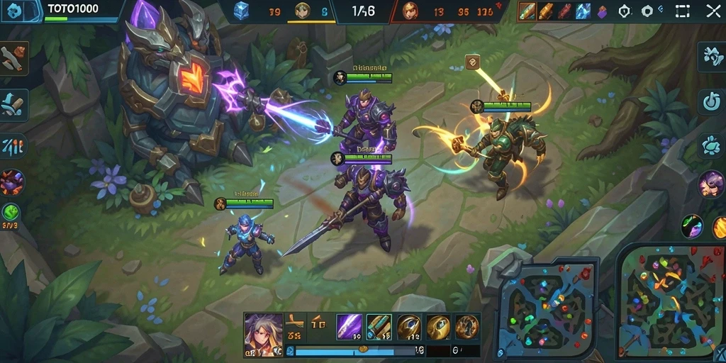Tangkapan layar gameplay mendebarkan TOTO1000 dalam aksi.