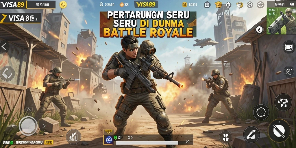 Gameplay seru dan menegangkan di dunia Battle Royale.