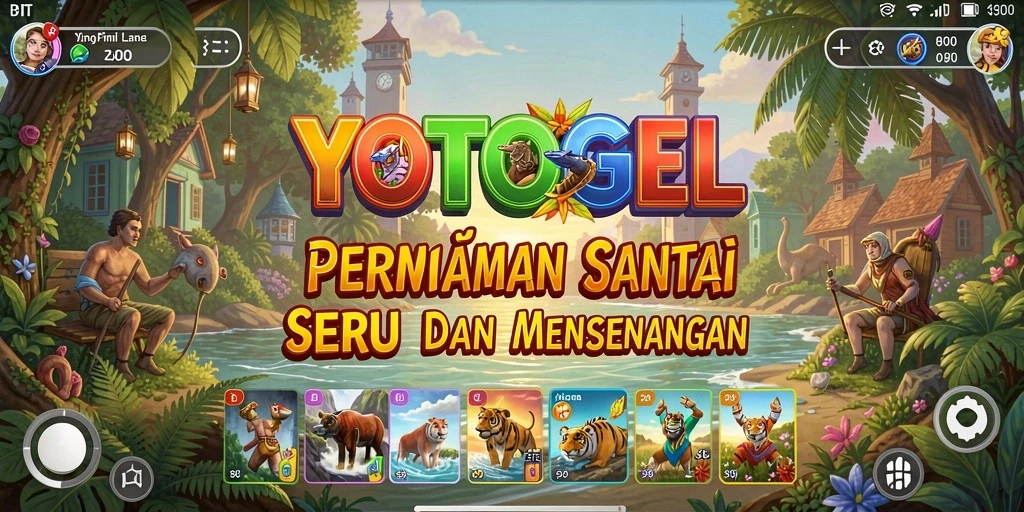 Screenshot gameplay YOTOGEL menampilkan suasana permainan yang menyenangkan.